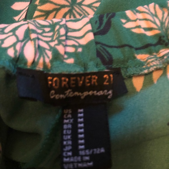 Pink and Green Floy Pants - Picture 2 of 2